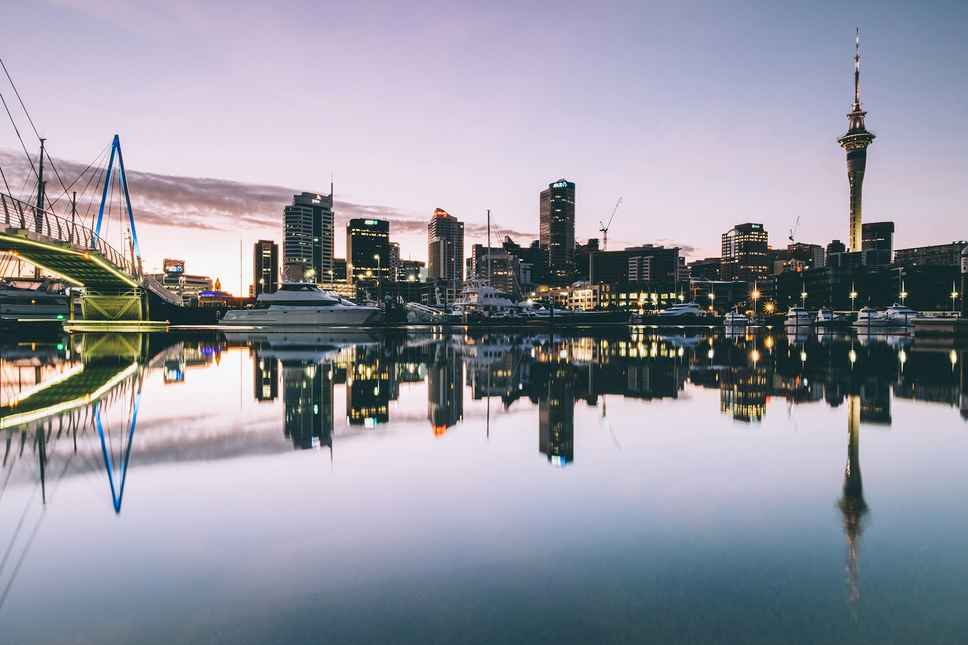 Auckland harbour and skyline